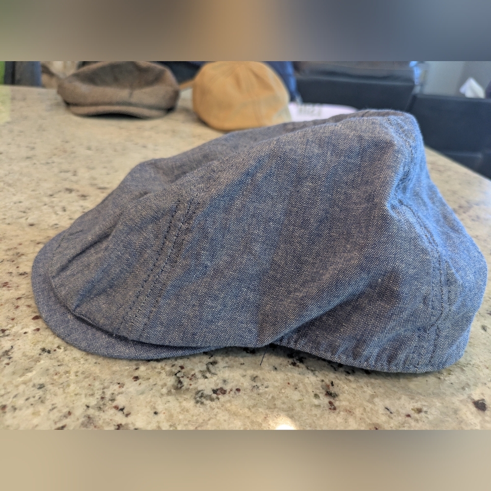 Newsboys Light Denim Cotton Hat Vintage Style